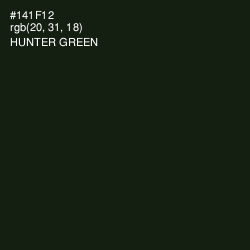 #141F12 - Hunter Green Color Image